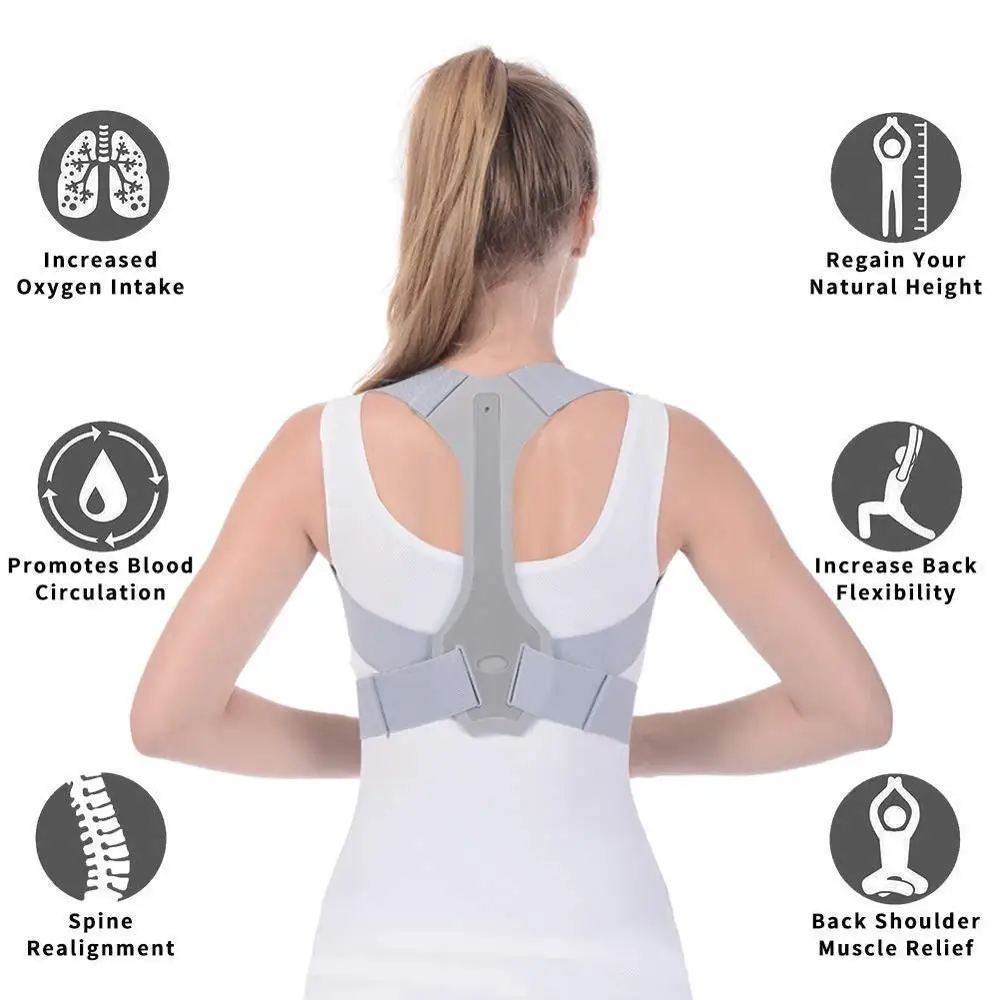 posture corrector figure 8 Clavicle Support Brace to Improve Bad Posture, Thoracic Kyphosis, Shoulder Alignment
