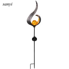 1-4 шт. Солнечная лампа с пламенем, мерцающий водонепроницаемый Светодиодный светильник для украшения сада, ландшафтный светильник, лампы для газонов, дорожка, светильник, фонарь светильник