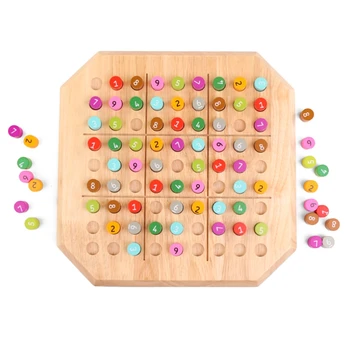 

Wooden Sudoku Game Chess Quality Wooden Puzzle Educational Toys for Children Intelligence Development