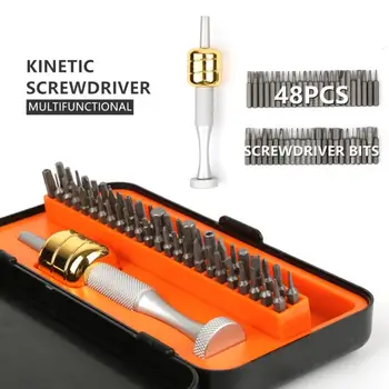 

48pcs/set Magnetic Screwdriver Set Autogirate Rotating Kinetic Energy Driver Multi-Function Screwdriver Autogirate Driver New