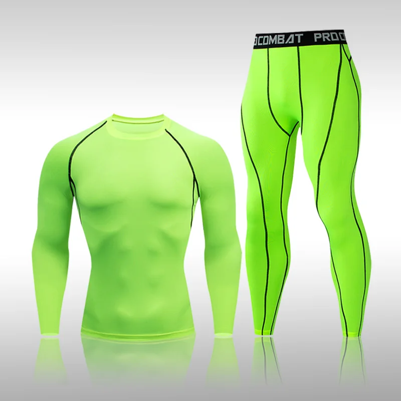 

Running Fitness Boxing Men's Compression Quick-Drying Sports Suit, Football Basketball Jogging Rashguard Gym Sportswear Tight