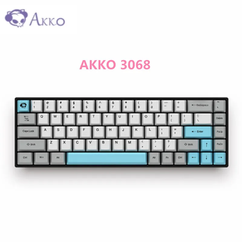 

AKKO 3068 Wireless Bluetooth Mechanical Keyboard Type-C Wired Keyboard Cherry Switch Retro 68 Keys Gaming Keyboard