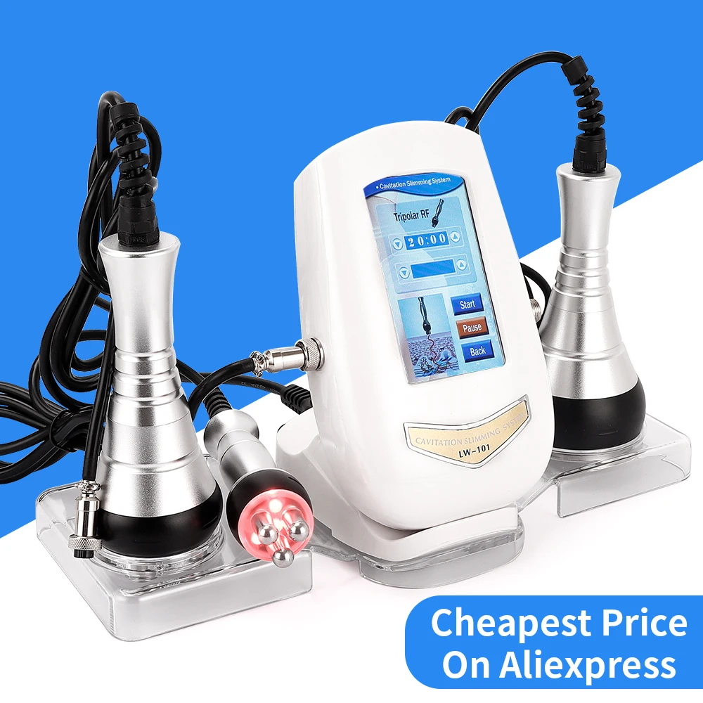 Body Slimming 40K Cavitation Ultrasonic Weight Loss Skin Rejuvenation Beauty Machine Multipolar RF Skin Tighten Anti-wrinkle