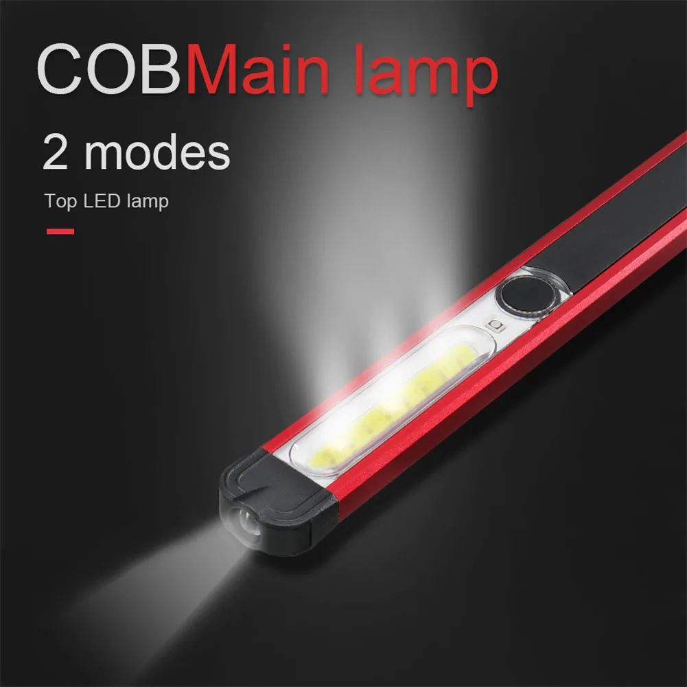 XPE COB SOS Headlight Night Light USB Charge 5 Modes Magnet New Pocket Flashlight Magnetic Clip Light