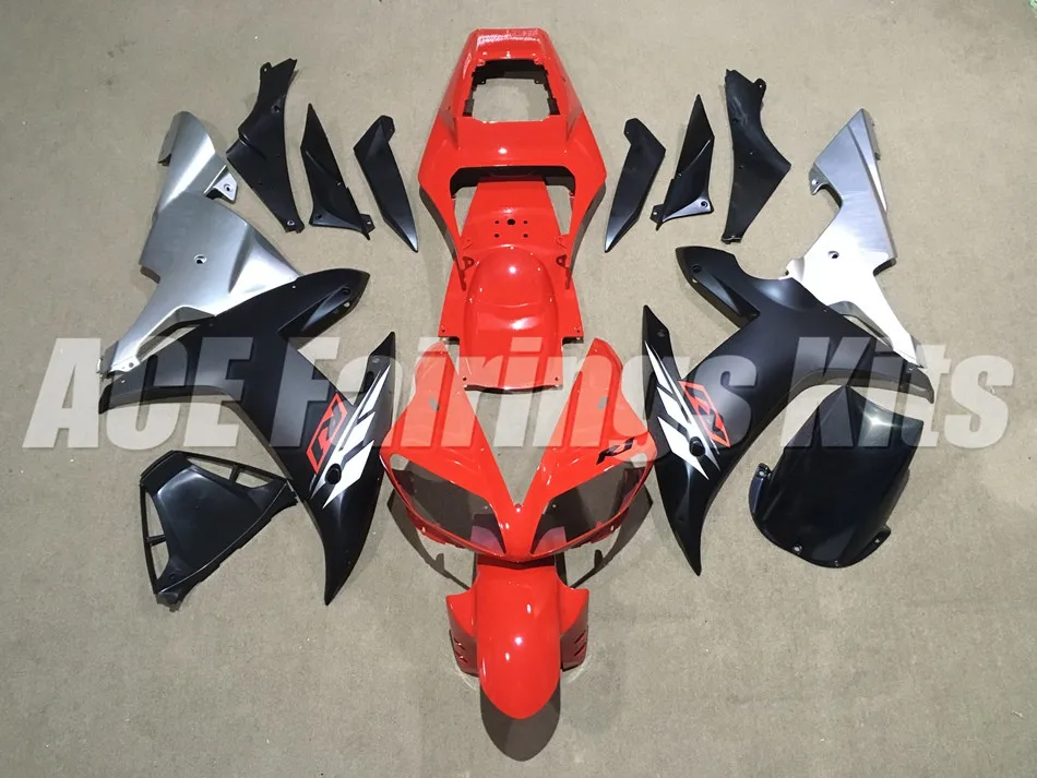 Лидер продаж, yzf1000 R1 02 03 полный комплект для Yamaha Yzf R1 2002 2003 спортивные Обтекатели кузова мотоцикла(литье под давлением) красный серебристый