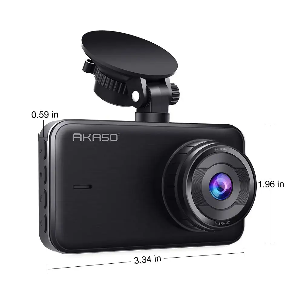 AKASO HD Dash Cam C320 с ips экраном Автомобильный видеорегистратор 170 градусов ночного видения Автомобильный видеорегистратор парковочный монитор g-сенсор DVRs