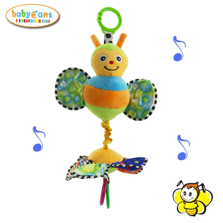 0-3-Year-Old Bees Violin Music Infant Plush Toys Hot Selling