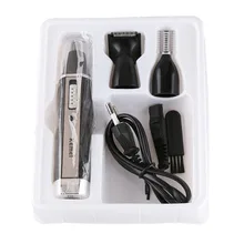 Горячая Многофункциональный 3-в-1 электробритва для удаления волос в носу триммер Перезаряжаемые бритва-триммер скребок для бритья устройство для формирования безопасный Уход за лицом