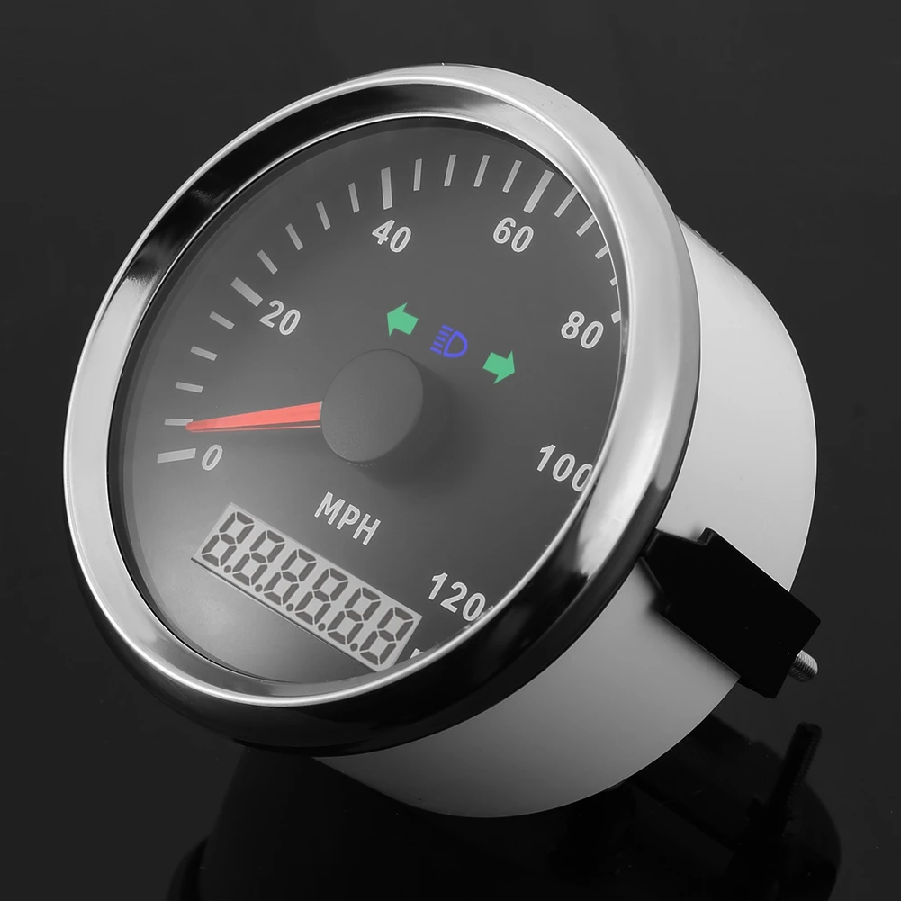 Регулируемый 9-32 в пост 0-120MPH Водонепроницаемый Пылезащитная защита от запотевания gps спидометр одометр спидометр пройденное расстояние в милях для автомобилей, мотоциклов, грузовиков Лодка