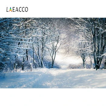 

Laeacco Winter Snow Mountain Photo Background Snowscape Customized Portrait Photographic Backdrops For Photo Studio