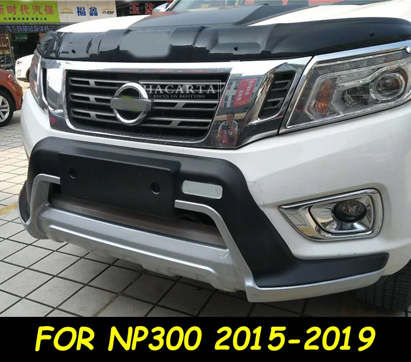

FIT FOR NISSIAN NAVARA NP300 2015-2018 PICKUP CAR BUMPER High quality np300 navara accessories 4X4 LED FRONT BUMPER COVER COVERS