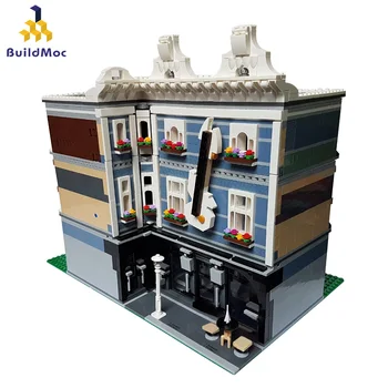 

Blocks World Famous Architecture The Music Club Inverted Corner For 10255 Model Building Blocks Gifts Bricks Gifts Toy Children