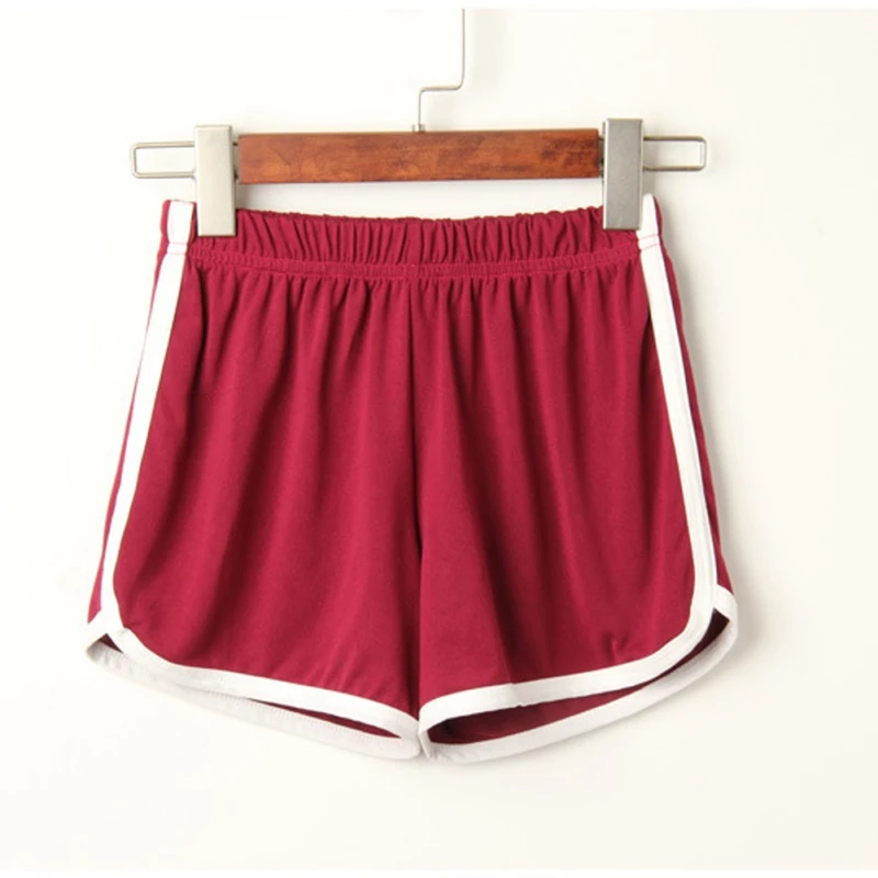 2020 New Summer Women Casual Shorts Casual Low Waist Straight Breathable Short Pants Button Solid Color Homewear spodenki