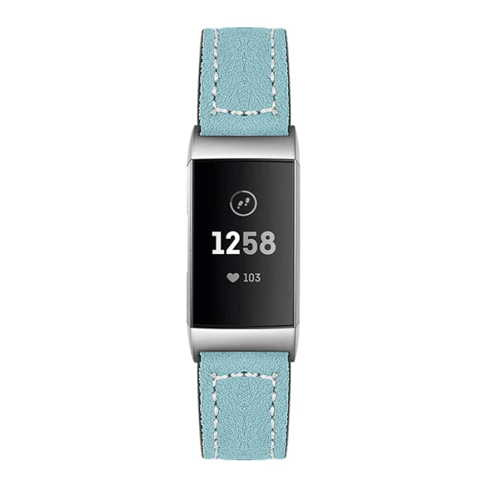 Кожаные Смарт-часы ремешок запасной браслет ремешок для FitbitCharge 3 OD889