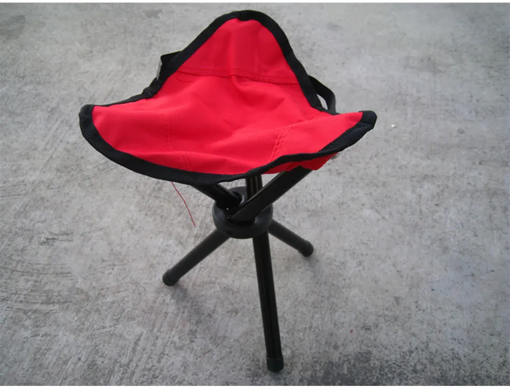 Outdoor Portable Camping Furnishings Fishing Chair Three Feet Beach Chair Foldable Tripod Stool Chair Garden Picnic Chair Small