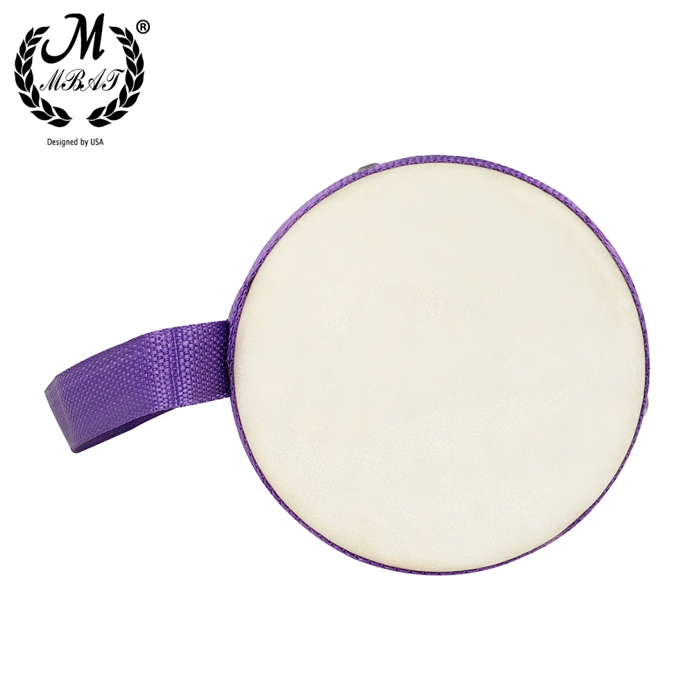 M MBAT Orff Tambourine Wooden Handheld Drum Indian Drum Children's Educational Early Learning Toys Percussion Instruments