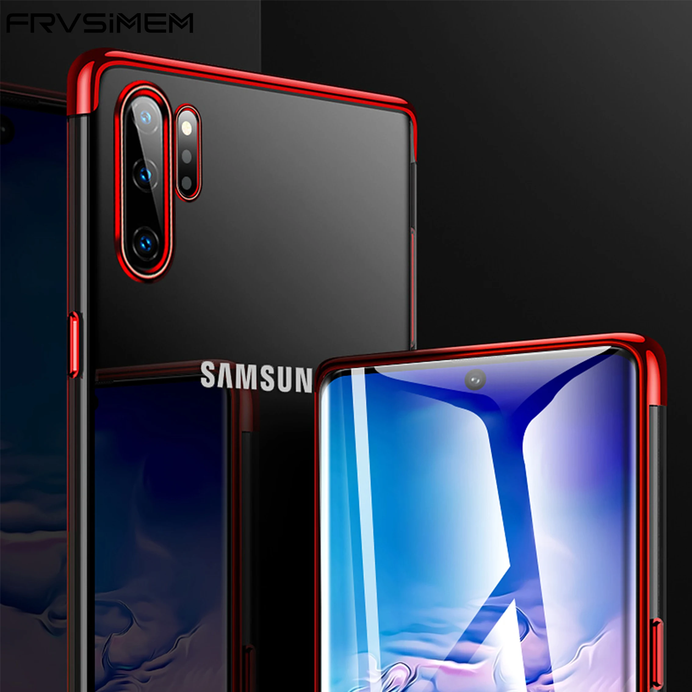 

For Samsung Galaxy Note 10 Note10+ Plus Pro Note 10+ Plating Soft Clear Phone Cover Fashion Silicone Back Soft TPU Case