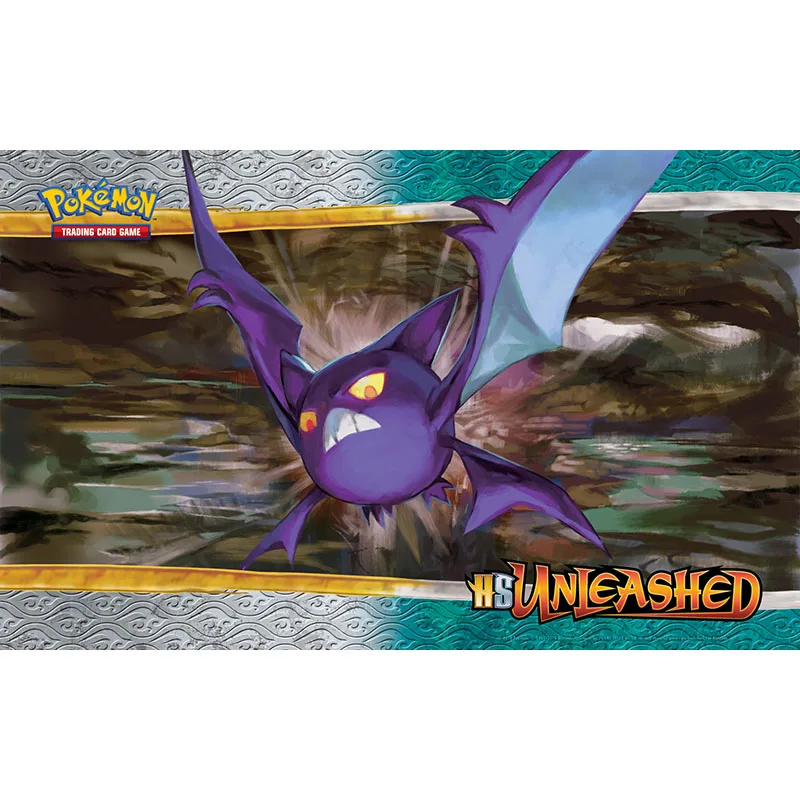 

Takara Tomy Pokemon Playmat Mat Gifts Crobat Bat Pattern Pad Anti-slip for Board Card Game Gamer Mousepad