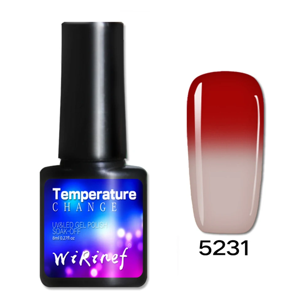 Новая горячая распродажа! Гель-лак для ногтей, меняющий температуру, 8 мл, смешанный цвет, Полупостоянный волшебный лак для ногтей - Цвет: 5231