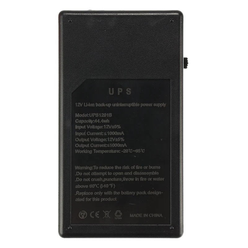 UPS непрерывного резервного копирования Питание 12V 1A 44,4 Вт мини Батарея безопасности в режиме ожидания Питание 111x60x43 мм для Камера фрезерный станок