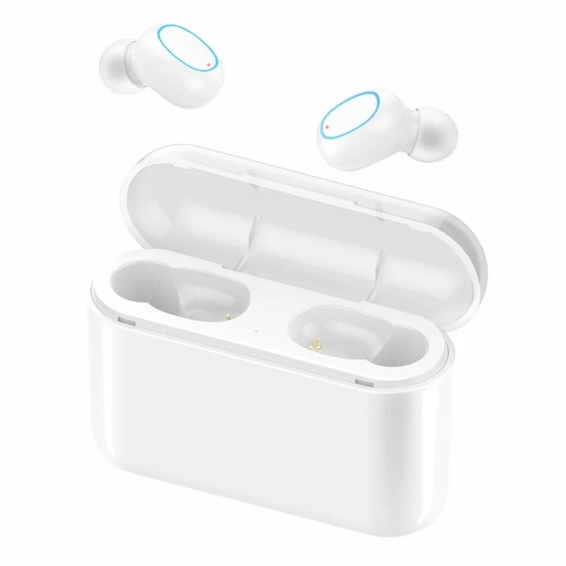 VTIN, беспроводные Bluetooth наушники, Bluetooth 5,0, со светодиодный светильник, бинауральные звонки, наушники с сенсорным управлением, 1500 мА/ч/26, емкость oomAh - Цвет: 2600mah black