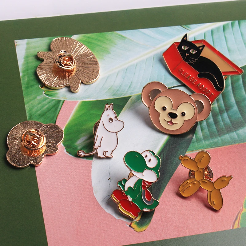 TQ мультяшная булавка Единорог Желтая Собака крокодил Кот Дэдпул Даффи и Шелли