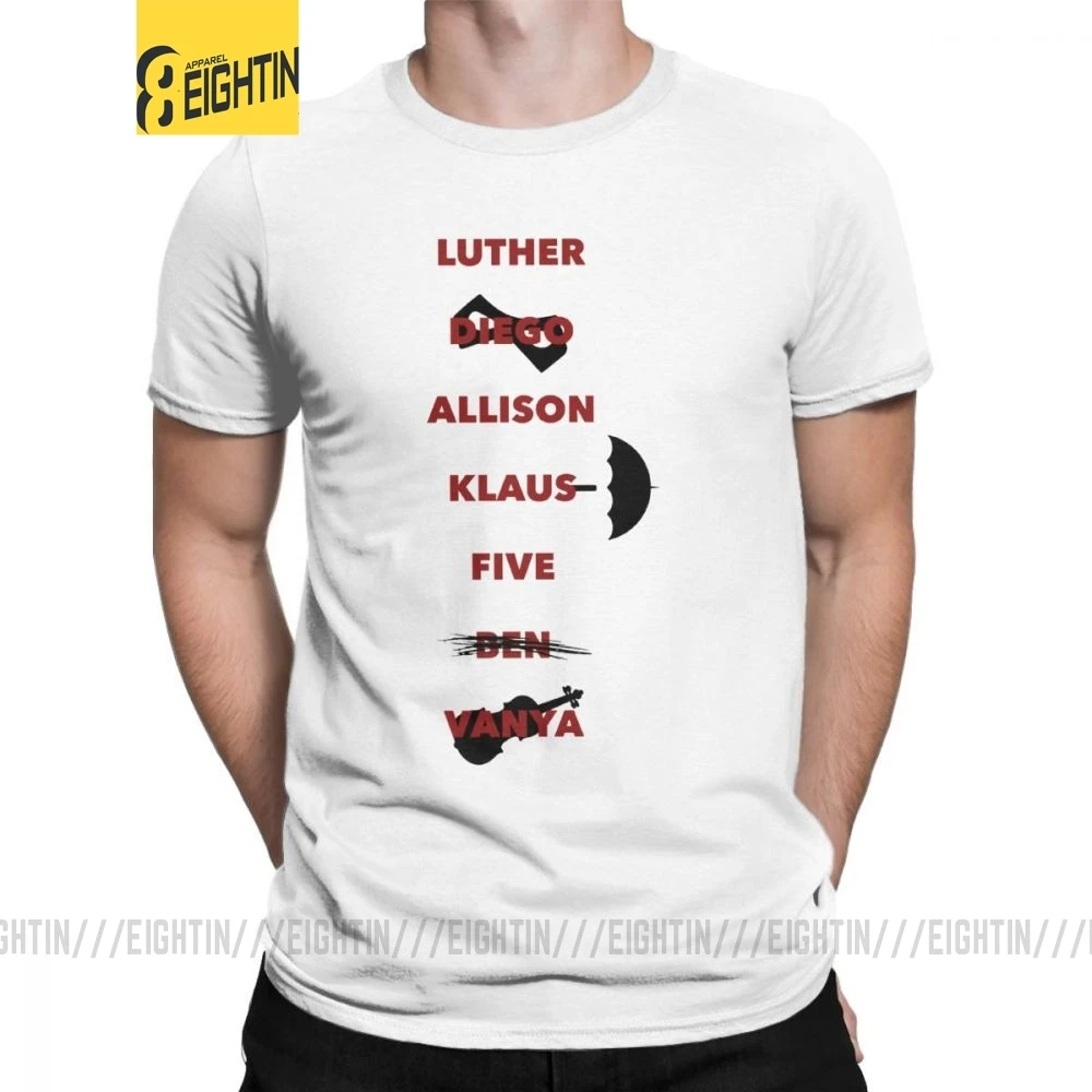 Casual Tua Top Family The Umbrella Academy T Shirt Men Cotton T Shirt Cha Diego Vanya Luther Allison Comic Short Sleeve Tees New T Shirts Aliexpress