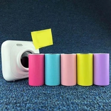 PAPERANG P1 портативный Bluetooth 4,0 принтер фото термальный фотопринтер телефон беспроводное соединение Bluetooth принтер JEPOD - Цвет: Color sticker 3roll