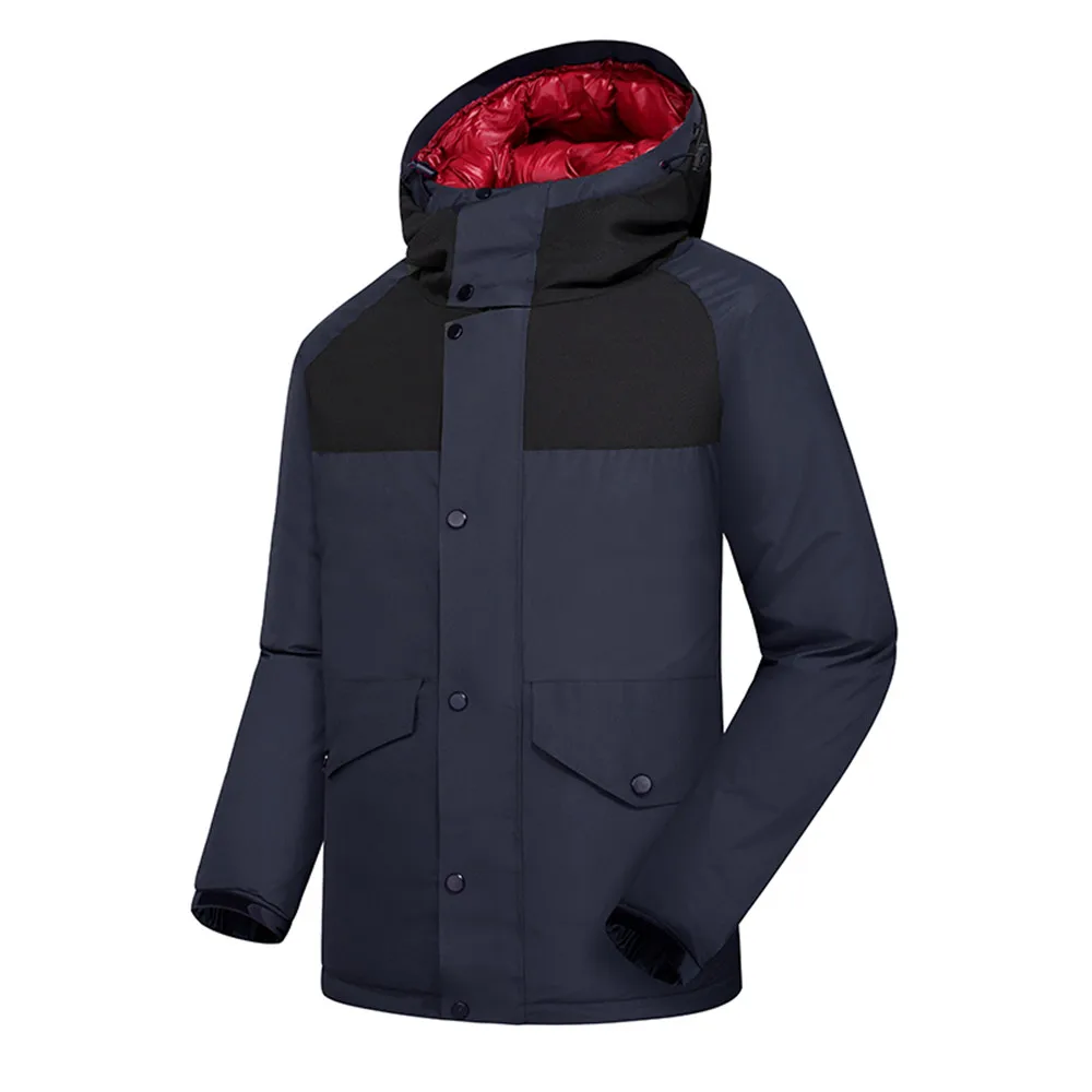 WWKK Мужская Утепленная куртка Зимние горные куртки Outdoo мужская верхняя одежда с несколькими карманами мужские треккинговые ветрозащитные теплые пальто с капюшоном
