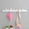 Creative Cute Shape Nail-free Wall Clothes Hooks Kids Room Decorative Key Hanging Hanger Kitchen Storage Hook 5