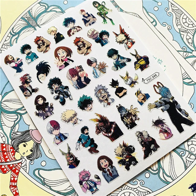 TSC-212 TSC-213 Cartoon anime character 3D Back glue Nail Art Stickers Decals Sliders Nail ornament decoration TSC-246