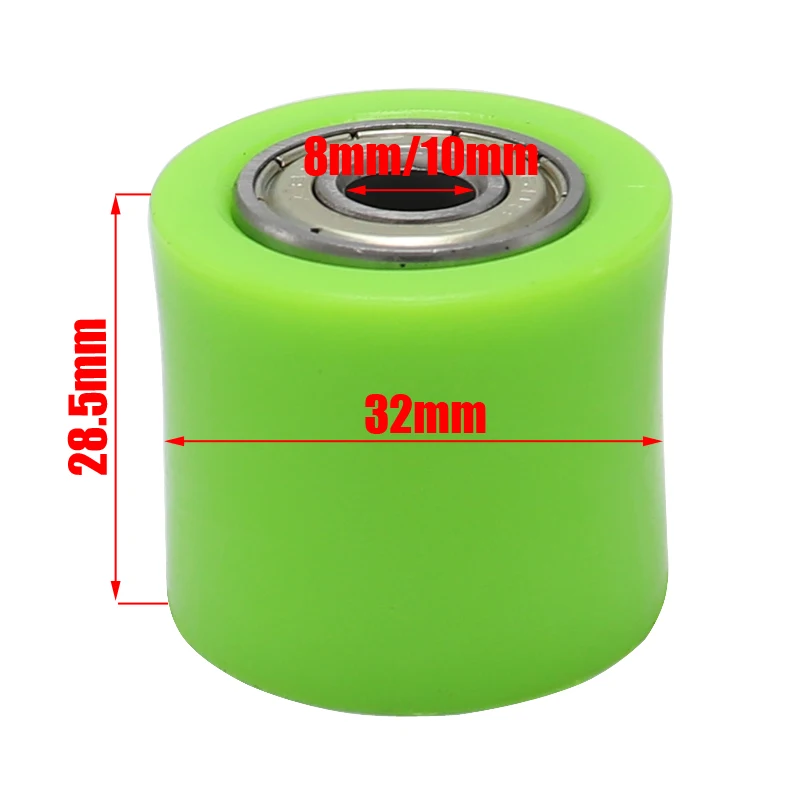 8mm 10mm Chain Roller Tensioner Pulley Wheel Guide For YZF RMZ KLX CRF 80 250 150 250 450 Motorcycle Motocross Pit Dirt Bike motorcycle chain tensioner pulley