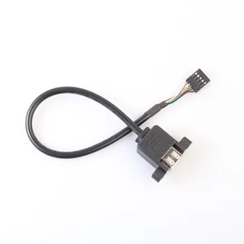 

Stackable Dual USB 2.0 A Female To Motherboard 9 Pin Header Cable 9-pin USB 2 Ports USB A (female) port Brand new and unused