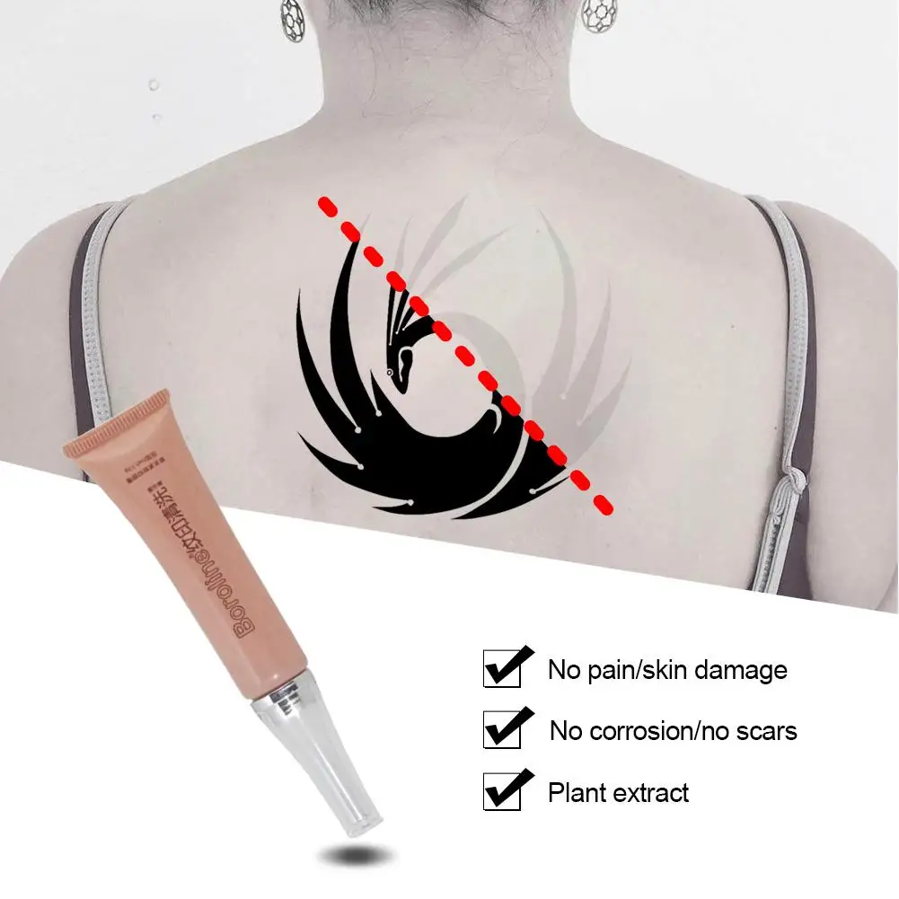 Natural Plant Extract Tattoo Removal Cream Painless Eyebrow Eyeliner Skin Tattoo Cleaning Cream Color Fade Cream