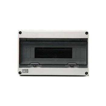 

HT HA Series 5/8/12/15/18 / 24Ways Plastic Distribution Box Waterproof MCB Box Panel Mounted Distribution Box ABS + PC Plastic