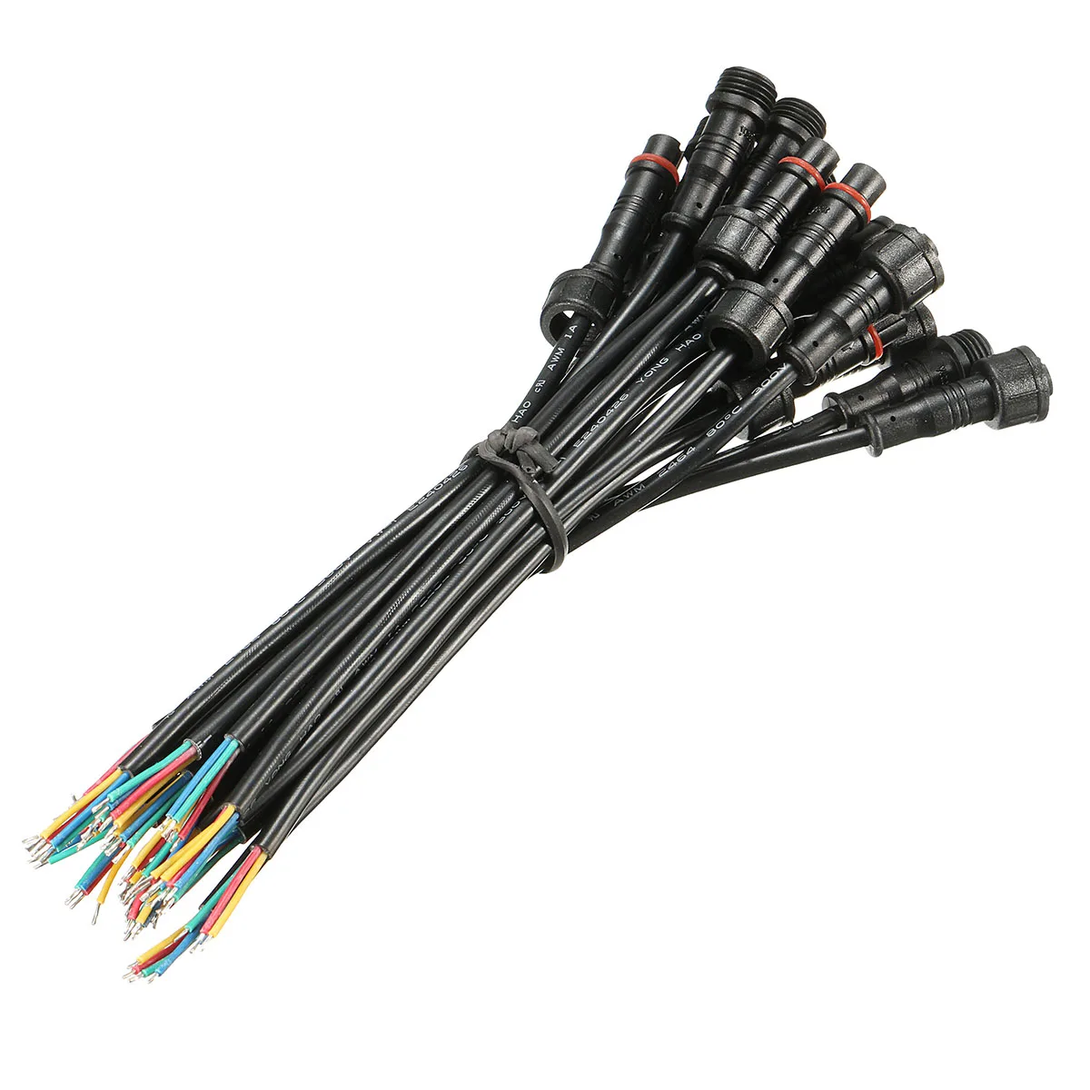 10 пар DC мужской/женский 4PIN 24AWG водонепроницаемый IP65 ПВХ светодиодный Разъемы