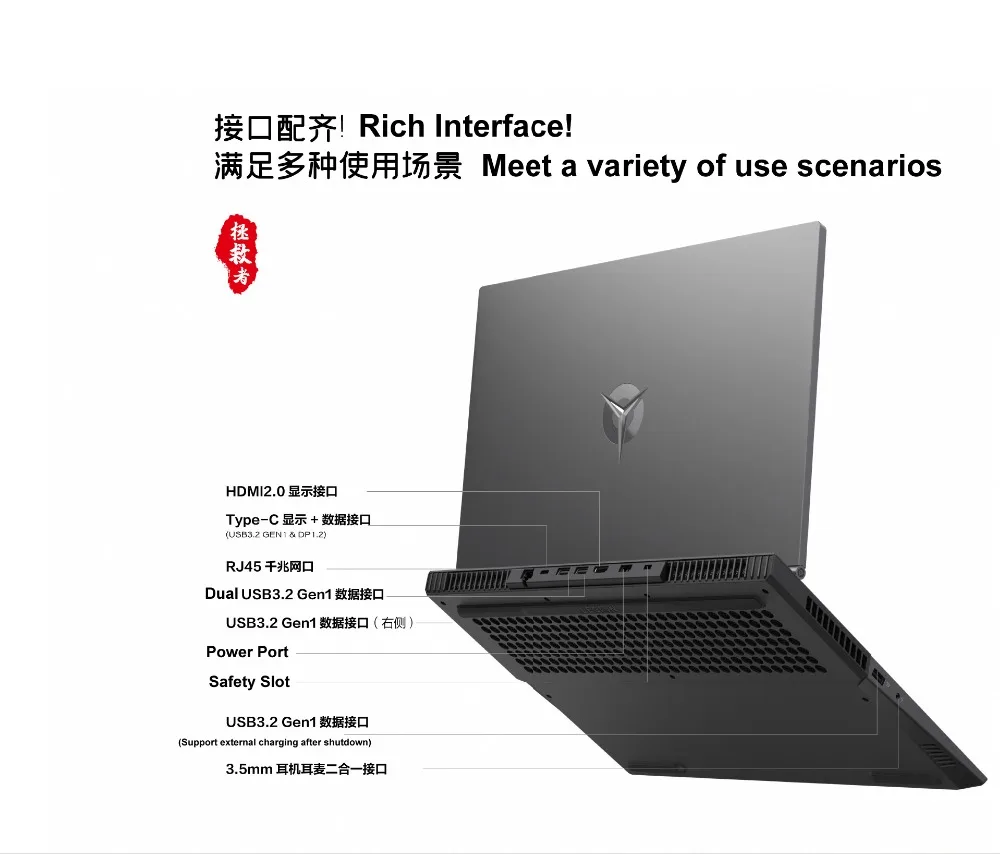 Professional Lenovo Gaming Laptop Legion Y7000P 2020 With i7-10875U i7-10750H NVIDIA RTX 6GB Video 32GB Ram Backlit 15.6 Inch