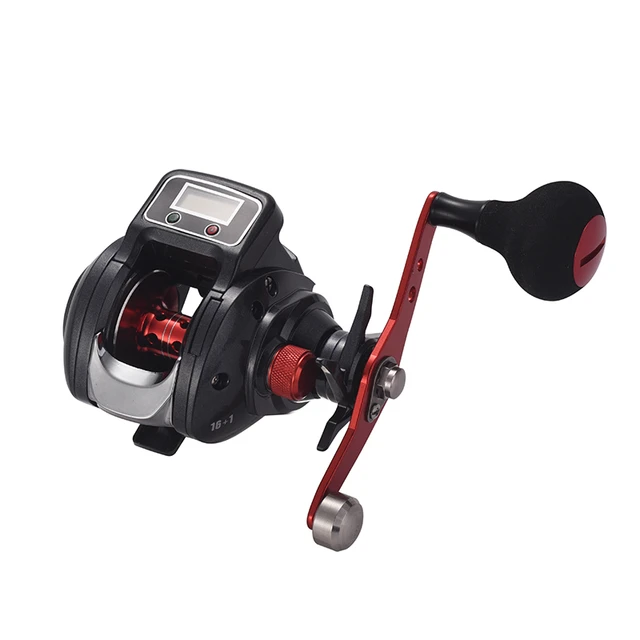 Fishing Reel Line Counter Reel 16+1 Ball Bearings Left/Right Ice Fishing  Reel 6.3:1 Gear Ratio with Digital Display - AliExpress