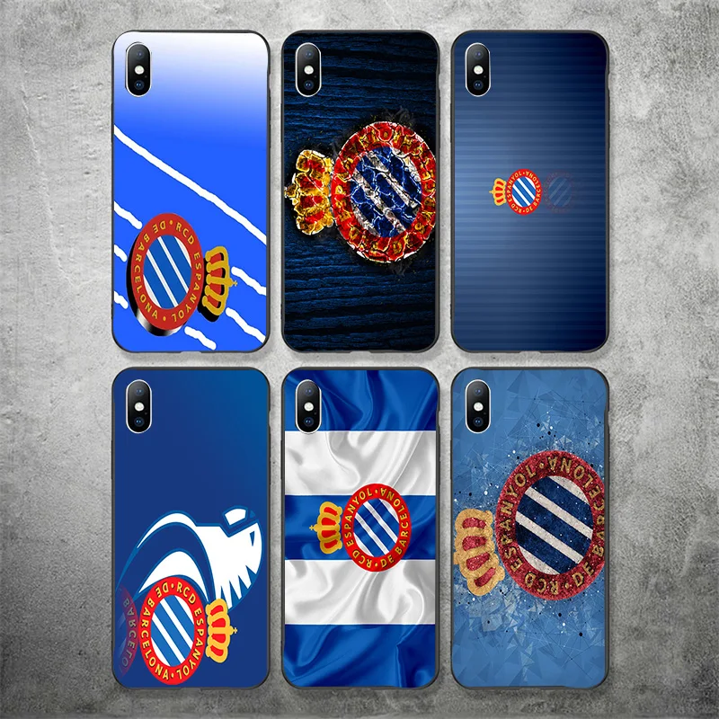 

Yinuoda Phone Case For RCD Espanyol FC For DIY Picture Black Shell Silicon Soft TPU Cover For iPhoneX XR XS MAX 7 8 7plus 6 6S