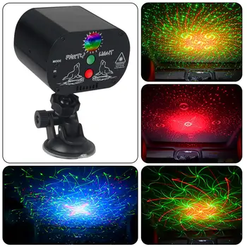 

USB Disco Light Remote Control laser light Stage Lighting Effect Voice Control Laser Projector Light stairs hotels night clubs