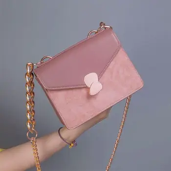 

Small WOMEN'S Bag New Style 2020 One-Shoulder Western Style Chain Shoulder Pu WOMEN'S Bag Net Red Korean-style Fashion