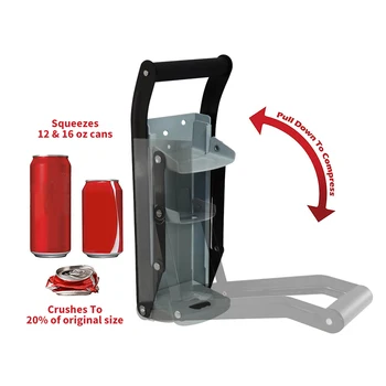 

Multi-Function Beer Can Crusher Wall Mounted Hand Push Soda Cans Bottle Opener Iron Bottle Crushing Recycling Tool Accessory