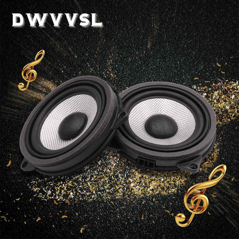 

2pcs 4.5 inch mid range speaker for bmw 1 2 3 4 X1 X3 X4 series car midrange loudspeake music stereo full range frequency horn