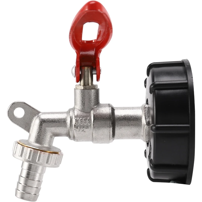 IBC Tote Tank Food Grade Drain Adapter 1/2 Inch Garden Hose Lockable Faucet Water Connector Replacement | Инструменты