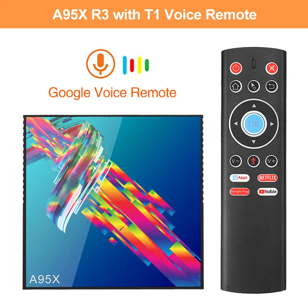 A95X R3 Android tv Box 9,0 4GB ram 64GB Rockchip RK3318 1080p 4K 60fps USB3.0 Google Play Store Netflix Youtube 4K медиаплеер