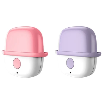 

2x Hanging Neck Necklace Air Purifier, Portable Negative Ion Portable Purifier(Pink&Purple)