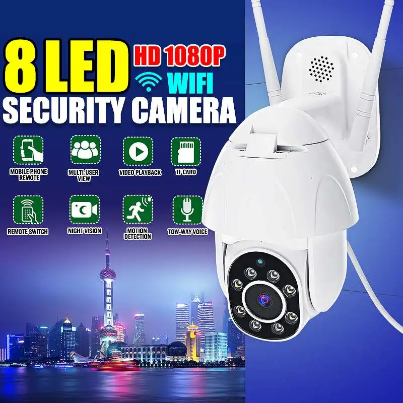 

1080P PTZ WIFI Camera 2MP Waterproof CCTV Home Security IP Camera Digital Zoom Speed Dome wifi Camera security camera