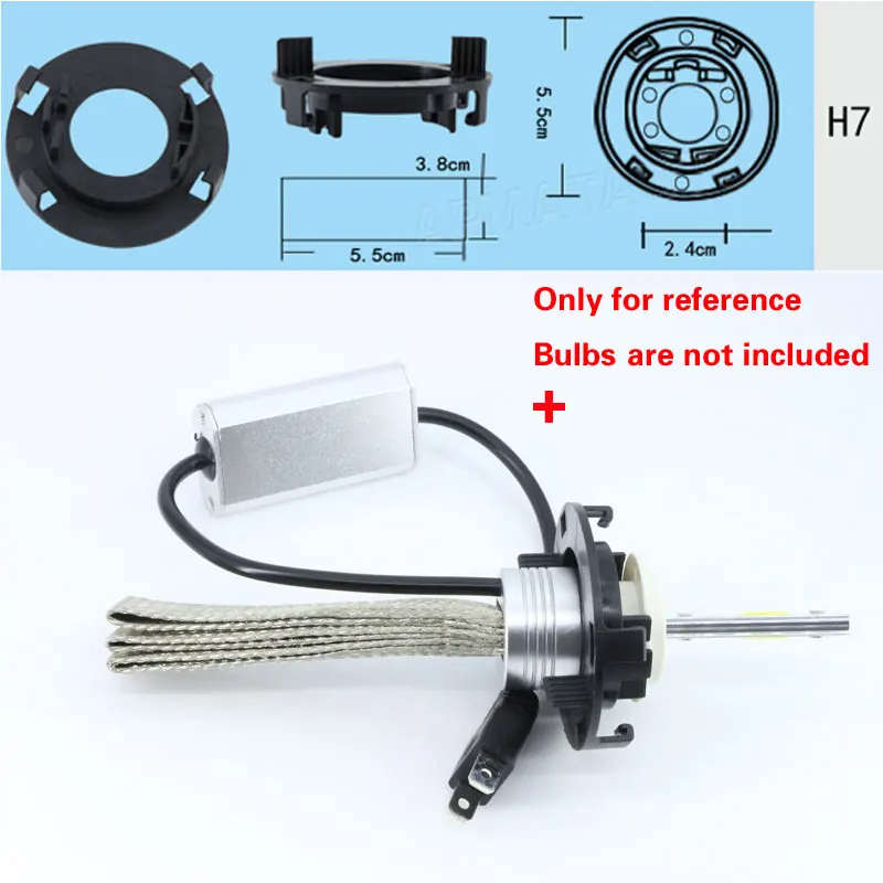2 шт. H7 для светодиодный лампы головной светильник держатель преобразования светильник адаптер основание светильника для KIA K6 /hyundai/Tucson