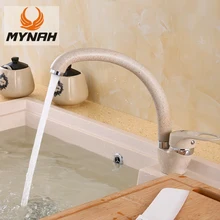 MYNAH Kitchen Sink Faucet Hot And Cold Water Mixer Faucets Single Handle Swivel Spout Kitchen Water Sink Mixer Tap M5925D