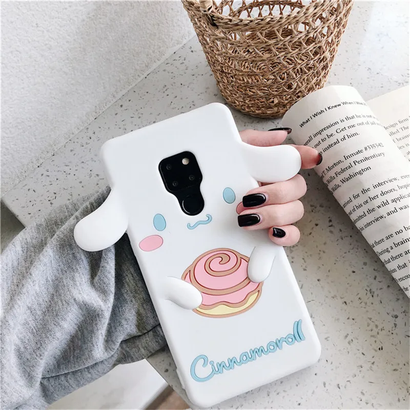 3D мультфильм Cinnamoroll силиконовый чехол для huawei P20 Lite 2019 P30 Pro Коврики 30 20 20X Nova 5 5i 4 4e 3